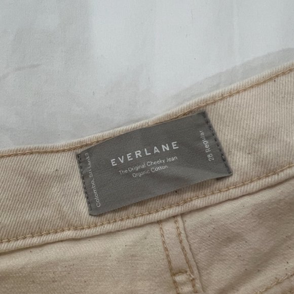 Everlane Cream Straight Leg Jeans - Picture 4 of 4